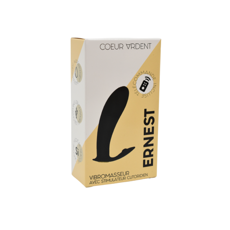 ERNEST, Mini vibromasseur avec stimulateur clitoridien USB, avec télécommande – Image 2