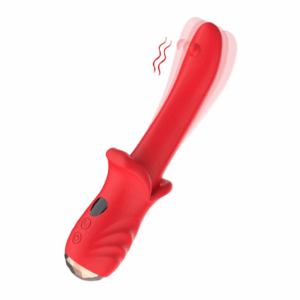 Vibromasseur Rouge Ultra-Souple KISS