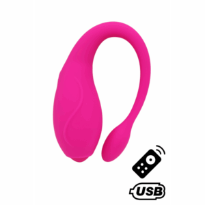 TANDEM Rose, stimulateur pour couple USB avec télécommande en silicone médical