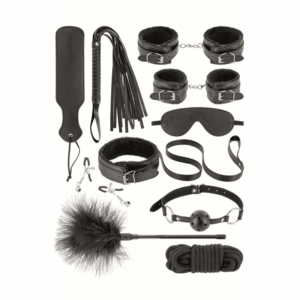 Coffret BDSM 10 produits en cuir vegan Fetish tentation