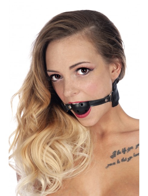 Harnais bâillon à boule percée et menottes – Image 2