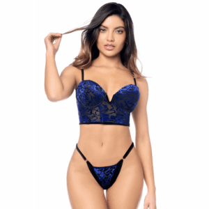 Ensemble 2 pièces Mapalé en velours floral