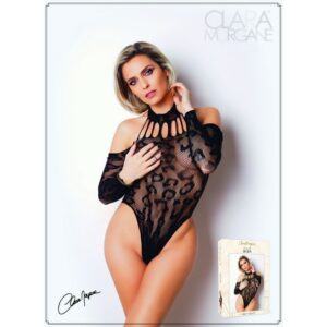 Body résille noire manches longues - Le Numéro 5 - Collection Body